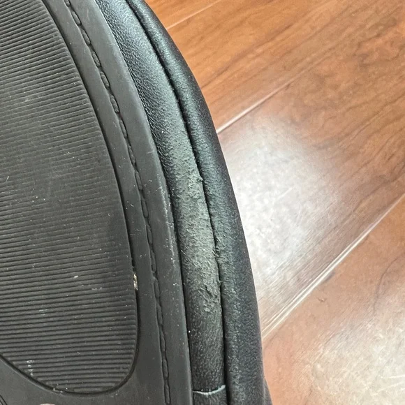 Lucky Brand Classic Black Leather Flats - Picture 3 of 7